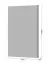 Panneau mural pour lit double Papauta gauche, Couleur : Gris - Dimensions : 105 x 65 x 7 cm (H x L x P)