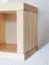 Étagère murale en pin massif naturel Junco 283D | 15 x 15 x 12 cm | Compacte et pratique