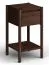 Commode d'appoint / Couleur : Tabacco / 33 x 33 x 60 cm / Table de nuit / Bois massif / 1 tiroir / Système Soft Close / Petite table d'appoint / Chêne huilé / 1 compartiment de rangement / Seille 13 / Poignée fraisée