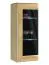 Armoire murale Lipik 19 | Chêne / Noir | partiellement massif | Porte à gauche | 102 x 41 x 35 cm