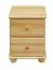 Table de chevet Naturel 55x40x42 (HxLxP) Pin massif, 2 tiroir(s) Abbildung
