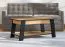 Elégante table basse avec pieds noirs Potra 01, Couleur : Chêne Artisan / Noir Mat, ABS, Dimensions : 46,5 x 101 x 54,5 cm