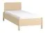 Lit simple robuste Aegir 39 | Tête droite | Design scandinave | Chêne | 90 x 200 cm | Sommier inclus