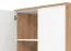 Armoire deux portes Brus 03, Couleur : Chêne Artisan / Blanc, une tringle à vêtements, un compartiment, dimensions : 203,5 x 80,5 x 53 cm, pour chambre à coucher