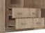 Armoire avec deux tiroirs Kovin 01, une tringle à vêtements, deux portes, Couleur : Chêne de Sonoma, deux portes miroir, Dimensions : 205 x 160 x 52 cm, 11 compartiments