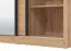Armoire à portes coulissantes 3 vantaux Panevo 06 | 1 porte miroir | Chêne Artisan | 215,5 x 242 x 60 cm | 11 compartiments