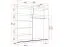 Armoire à portes coulissantes / Penderie de 2 mètres de large avec miroir / Blanc / Gorski 29 / 218 x 203 x 61 cm / 2 portes / 6 compartiments / Design monochrome