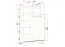 Armoire penderie 120 cm avec portes coulissantes | Miroir | Blanc | Rudawy 07 | 2 portes | 200 x 120 x 61 cm | 1 tringle | 6 compartiments