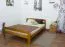 lit d'enfant / lit de jeunesse en bois de pin massif, couleur chêne A6, avec sommier à lattes - Dimensions 140 x 200 cm