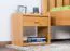 Table de nuit en pin massif, couleur aulne Junco 126 - Dimensions : 40 x 40 x 27 cm (H x L x P)