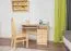 Bureau en bois de pin massif, naturel Junco 189 - Dimensions 75 x 110 x 55 cm (H x L x P)