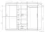 Armoire à portes coulissantes / armoire Kikori 13, couleur : chêne Sonoma - Dimensions : 210 x 210 x 62 cm (H x L x P)