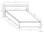 Lit simple ou d’appoint Popondetta 02 | Sonoma chêne | 120 x 200 cm | Design moderne