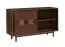 Buffet Inginele 02 | Noyer verni | 2 portes coulissantes avec amortisseur | 4 compartiments | 81 x 133 x 48 cm | Poignées bois massif
