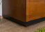 Étagère Armoire, Vitrine, 102 cm de large, massif partiel, Aspect: Noix / Noir