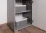 Armoire chambre ado Lede 05 | Gris / Chêne / Blanc | 190 x 45 x 40 cm | Design moderne