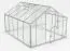 Serre - Serre Radicchio XL10, parois : verre trempé 4 mm, toit : 6 mm HKP multiparois, surface au sol : 10,4 m² - Dimensions : 360 x 290 cm (lo x la)