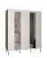 Armoire neutre avec deux bandes de miroir Jotunheimen 199, couleur : blanc - dimensions : 208 x 180,5 x 62 cm (h x l x p)