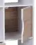 Étagère polyvalente, Couleur : Blanc / Chêne de Sonoma - dimensions : 120 x 60 x 29 cm (h x l x p), avec 2 tiroirs & compartiment de porte