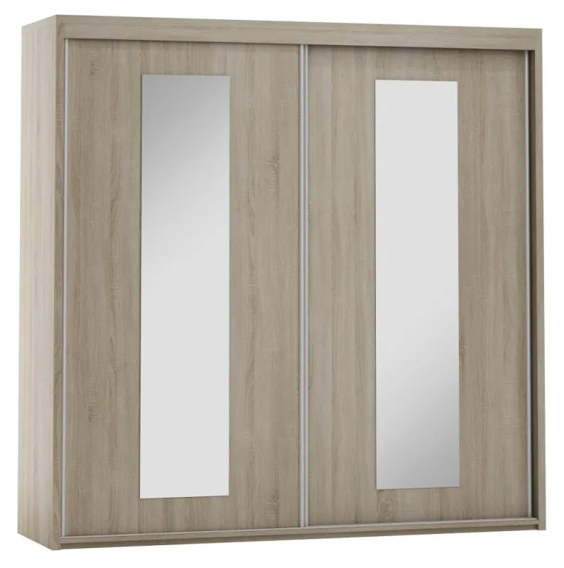 2 mètres de large Armoire avec 2 portes | Couleur: Chêne Sonoma Abbildung