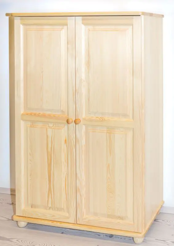 Commode en bois de pin massif, naturel Junco 157 - Dimensions : 140 x 89 x 41 cm (H x L x P)