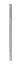 Poteaux de clôture Mod. U, Finition: Galvanisé, Pour hauteur de porte: 143 cm, Longueur: 200 cm, Points de fixation: 3