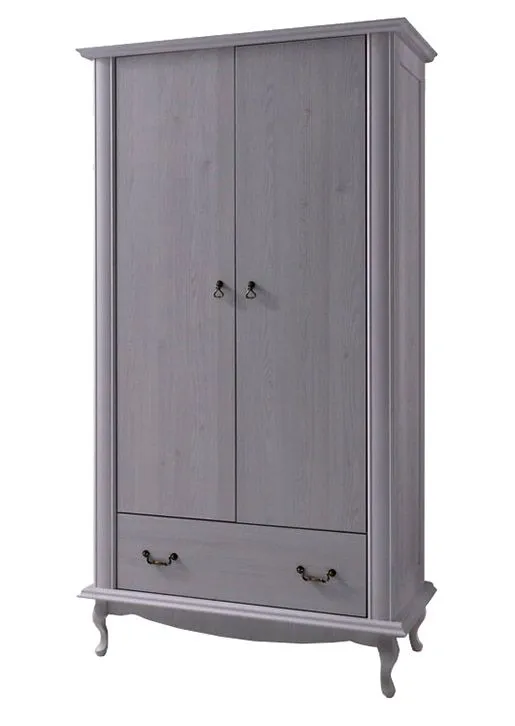 105 cm de large Armoire avec 2 portes | Couleur: Blanc Abbildung