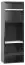 Chambre d'adolescents - Étagère Marincho 39, couleur : noir / blanc - Dimensions : 159 x 53 x 32 cm (H x L x P)