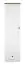 Armoire Oulainen 03, Couleur : Blanc / Chêne - Dimensions : 200 x 55 x 40 cm (h x l x p), avec 1 porte, 1 tiroir et 5 compartiments