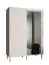 Armoire à portes coulissantes au design élégant Jotunheimen 113, couleur : blanc - Dimensions : 208 x 150,5 x 62 cm (H x L x P)