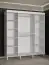 Armoire à 10 compartiments Jotunheimen 163, couleur : blanc - Dimensions : 208 x 180,5 x 62 cm (H x L x P)