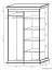 Armoire à portes coulissantes / armoire Wewak 22, couleur : chêne Sonoma - Dimensions : 200 x 120 x 62 cm (H x L x P)