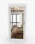 Armoire à portes coulissantes avec miroir | Blanc | Biokovo 01 | 200 x 100 x 64 cm | 2 portes | 7 étagères | Rangement spacieux
