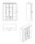 Armoire avec deux tiroirs Kovin 01, une tringle à vêtements, deux portes, Couleur : Chêne de Sonoma, deux portes miroir, Dimensions : 205 x 160 x 52 cm, 11 compartiments