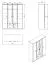 Armoire neutre avec deux tiroirs Kovin 03, Couleur : Blanc, deux portes miroir, une tringle à vêtements, dimensions : 205 x 160 x 52 cm, pour chambre à coucher