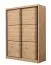 Armoire à portes coulissantes avec six compartiments Panevo 02, Couleur : Chêne Artisan, une tringle à vêtements, Dimensions : 215,5 x 166 x 60 cm, élégante