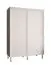 Elégante armoire à cinq compartiments Jotunheimen 65, couleur : blanc - dimensions : 208 x 150,5 x 62 cm (h x l x p)