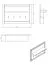 Porte-manteaux mural Banat 25 | 4 crochets | Espace de rangement | Chêne artisan / Graphite / Gris mat | 57 x 86,5 x 19,5 cm