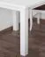 Table en bois de pin massif laqué blanc Junco 239B (carrée) - Dimensions 90 x 90 cm