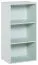Chambre d'adolescents - Étagère Skalle 01, couleur : vert pistache - Dimensions : 94 x 47 x 35 cm (h x l x p)