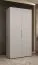 Armoire / Penderie à portes battantes Korab 11, Couleur : Cachemire, Poignées : Or, un compartiment, 1 mètre de large, une tringle à vêtements, fonction Soft-Close, deux portes