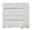 Commode / Gris / Blanc / Jolais 05 / 93 x 90 x 43 cm / 4 tiroirs / Bicolore / Face imitation bois / Espace de rangement suffisant / Design moderne