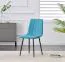 Chaise Maridi 279, Couleur : Turquoise - dimensions : 88 x 44 x 46 cm (h x l x p)