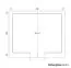 Bois-Maison de jardin 4,5 x 5,34 mètres (incl. toit) | 2 fenêtres | 28 mm Madriers |Naturel non traité | toit à deux pentes | incl. plancher | en épicéa nordique Abbildung