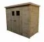 Petite Bois-Cabane à outils - 1,3 x 2 mètres - en bois / Madriers - incl. carton de toit asphalté - toit à deux pentes Abbildung