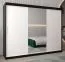 Grande 250 cm de large Armoire avec 10 casiers et 3 portes | Couleur: Blanc / Noir Abbildung
