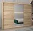 Grande 250 cm de large Armoire avec 10 casiers et 3 portes | Couleur: Chêne Sonoma Abbildung