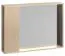 Miroir Minnea 43, couleur : chêne - Dimensions : 50 x 69 x 12 cm (H x L x P)