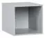 Coffre de rangement grande Minnea, couleur : gris clair - Dimensions : 32 x 32 x 41 cm (H x L x P)