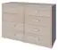 Commode Kerowagi 13, couleur : chêne Sonoma - Dimensions : 90 x 135 x 41 cm (H x L x P)